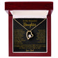 To My Daughter Necklace, Gift for Daughter from Dad, Father Daughter Necklace  4_5_Gold