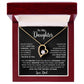 To My Daughter Necklace, Gift for Daughter from Dad, Father Daughter Necklace  9_4_Black