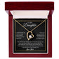 To My Daughter Necklace, Gift for Daughter from Dad, Father Daughter Necklace 4_6_Black