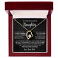 To My Daughter Necklace, Gift for Daughter from Dad, Father Daughter Necklace  22_5_Black