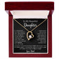 To My Daughter Necklace, Gift for Daughter from Dad, Father Daughter Necklace  4_5_Black