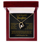 To My Daughter Necklace, Gift for Daughter from Dad, Father Daughter Necklace  11_5_Gold