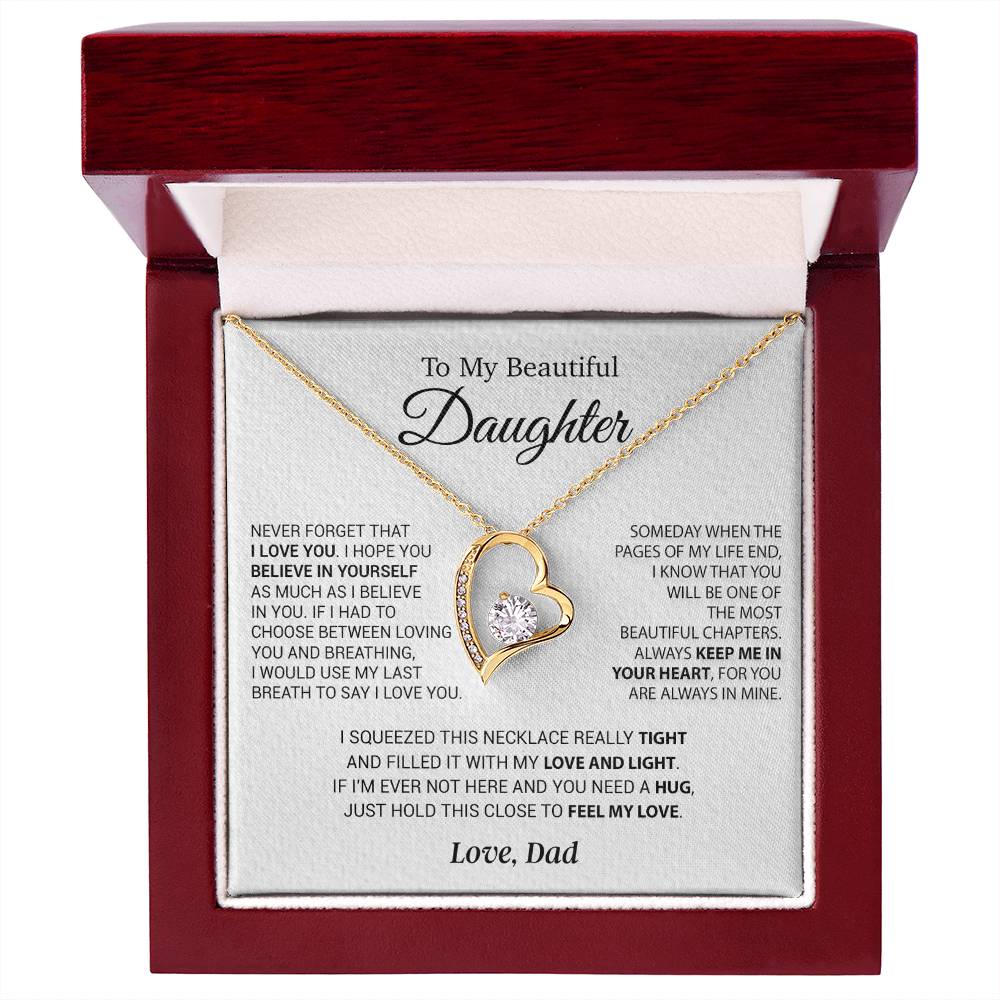 To My Daughter Necklace, Daughter Father Necklace, Daughter Gift From Dad 1_10