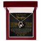 To My Daughter Necklace, Gift for Daughter from Dad, Father Daughter Necklace  22_5_Gold