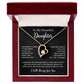 To My Daughter Necklace, Gift for Daughter from Dad, Father Daughter Necklace  11_5_Black
