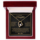 To My Daughter Necklace, Gift for Daughter from Dad, Father Daughter Necklace 4_6_Gold