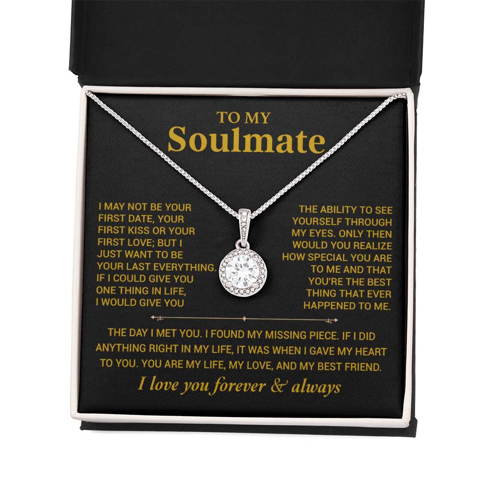 To My Soulmate Necklace, Gift for Wife, Girlfriend, Anniversary Gift, Christmas