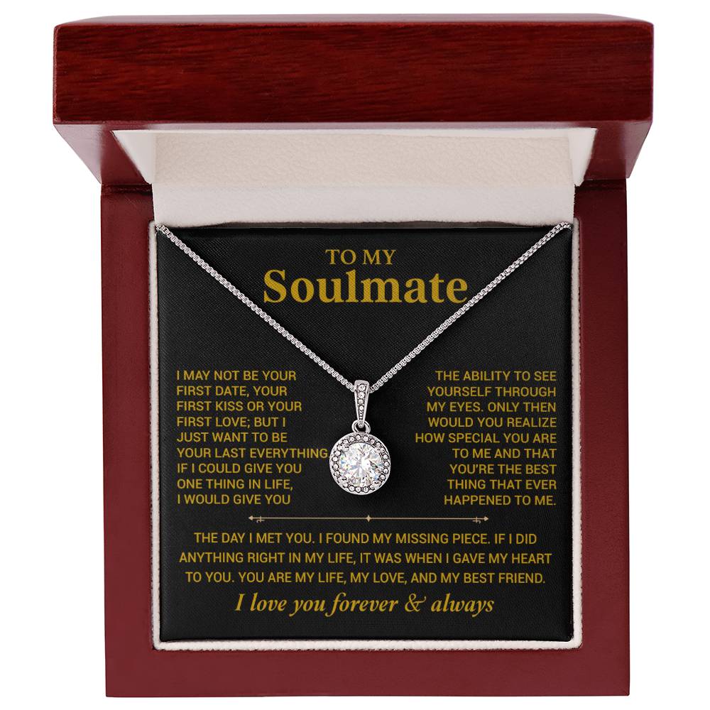 To My Soulmate Necklace, Gift for Wife, Girlfriend, Anniversary Gift, Christmas