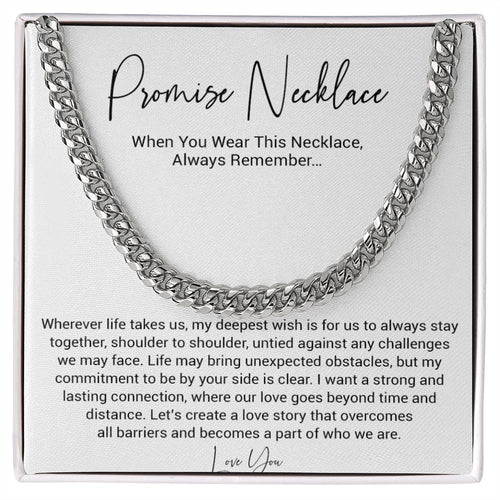 Promise Necklace Gift for Him, To My Man Cuban Chain Necklace, Anniversary Gift 2_10