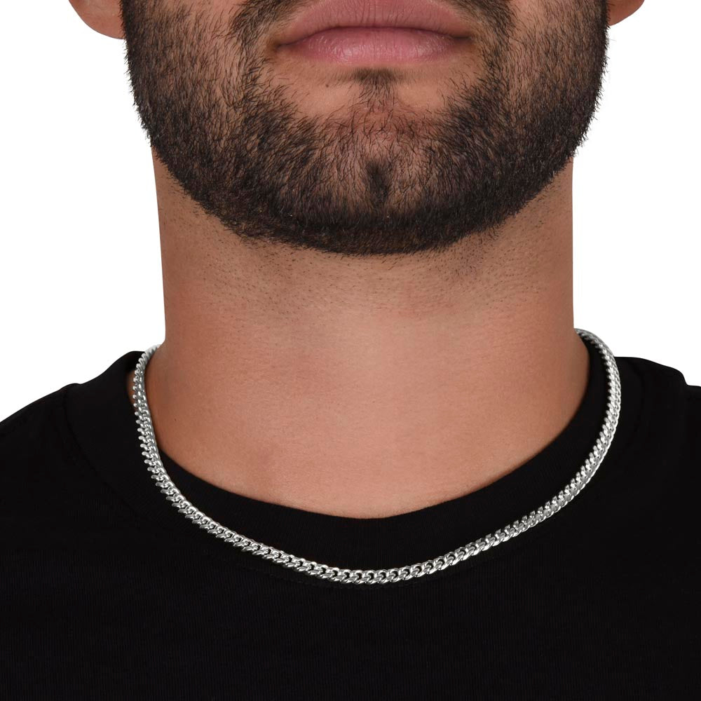 To My Man Cuban Chain Necklace, Gift for Him, Anniversary Birthday Christmas 24_5