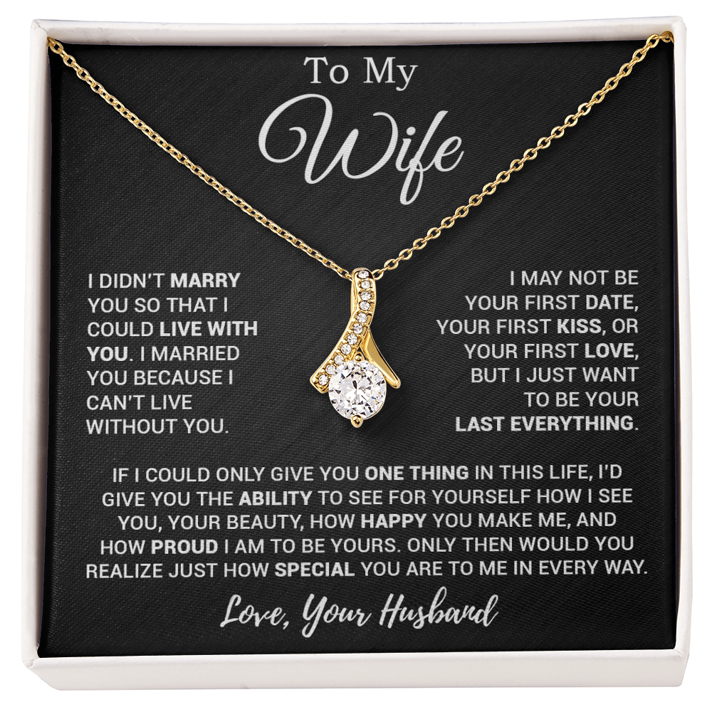 To My Wife Necklace, Gift For Wife, Anniversary Gift For Wife, Necklace For Wife 27_3