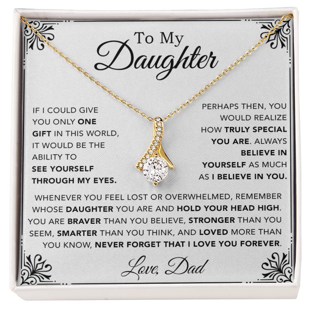 To My Daughter Necklace, Gift for Daughter from Dad, Father Daughter Necklace 1_12