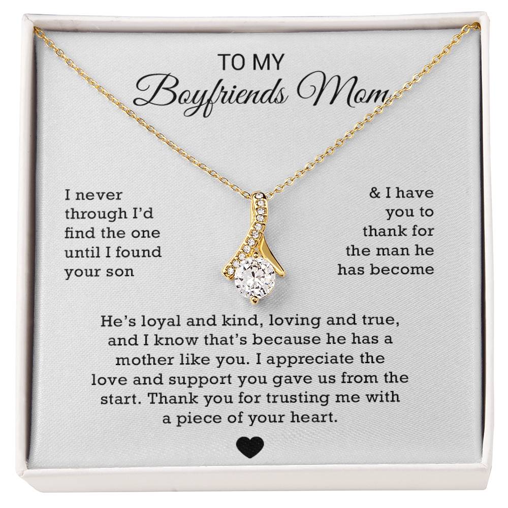 To My Boyfriends Mom Necklace, Gift for Boyfriends Mom, Boyfriends Mom Gift