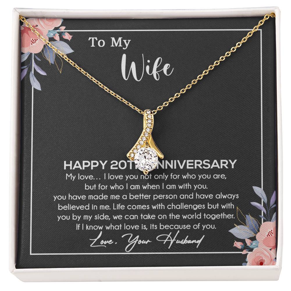 20th Anniversary Gift For Wife Necklace, 20 Year Anniversary, 20th Wedding Gift