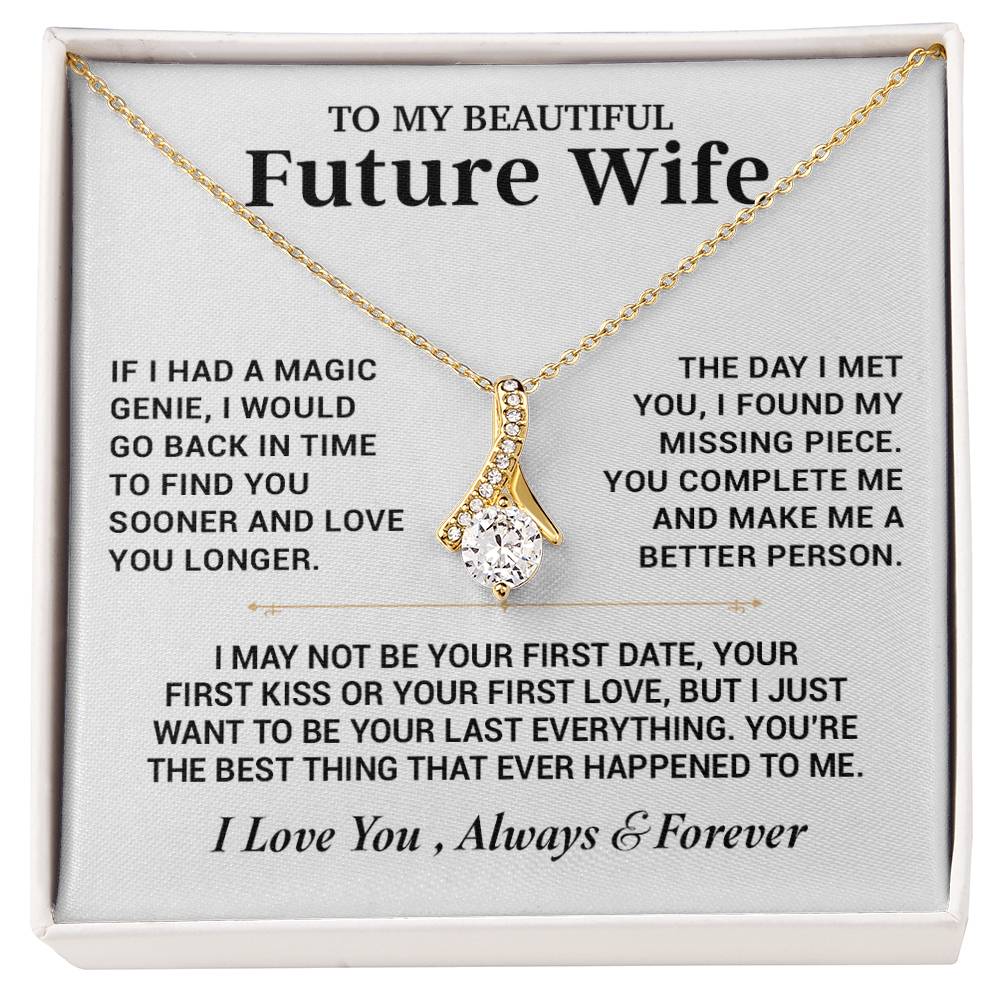 To My Future Wife Necklace, Anniversary Birthday Christmas Gift for Her