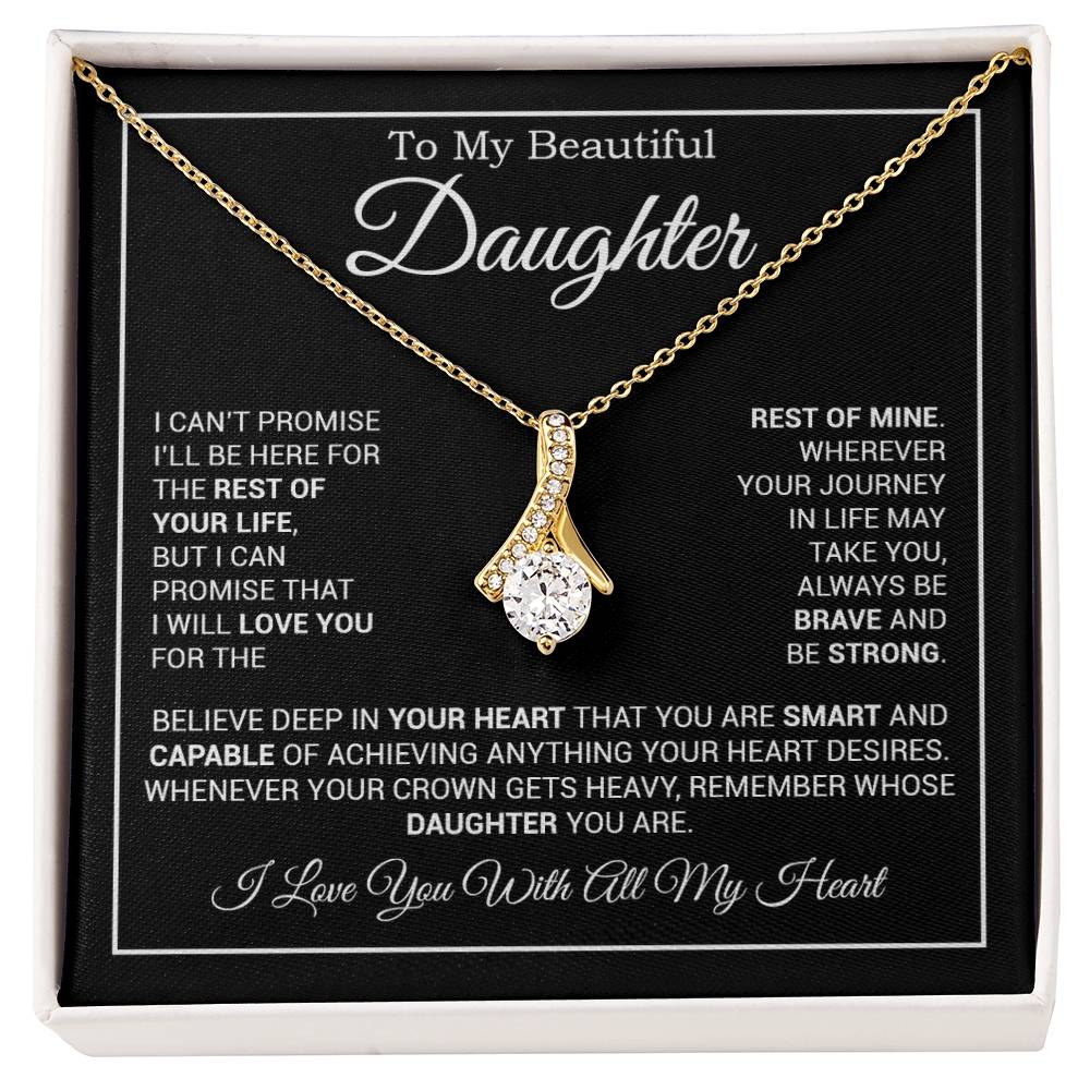 To My Daughter Necklace, Gift for Daughter from Dad And Mom Daughter