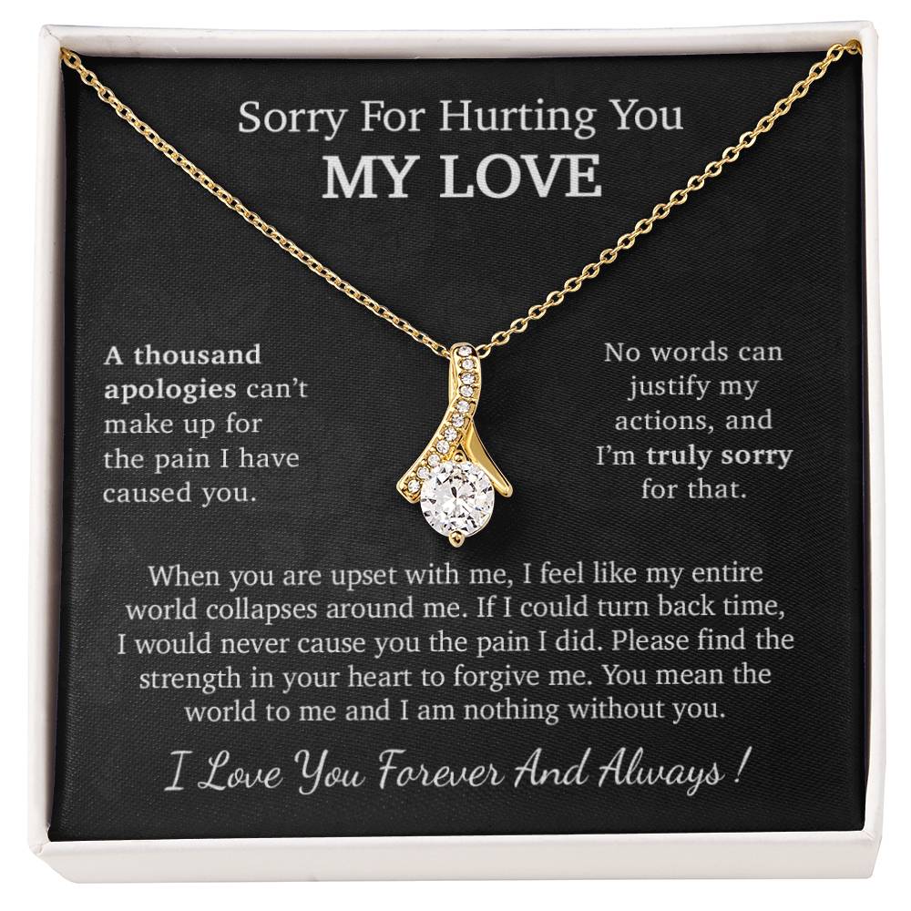 I'm Sorry Necklace Gift, Apology Gift For Her, Forgiveness Gift