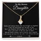 To My Bonus Daughter Necklace, Gift for Bonus Daughter, Step Daughter Birthday
