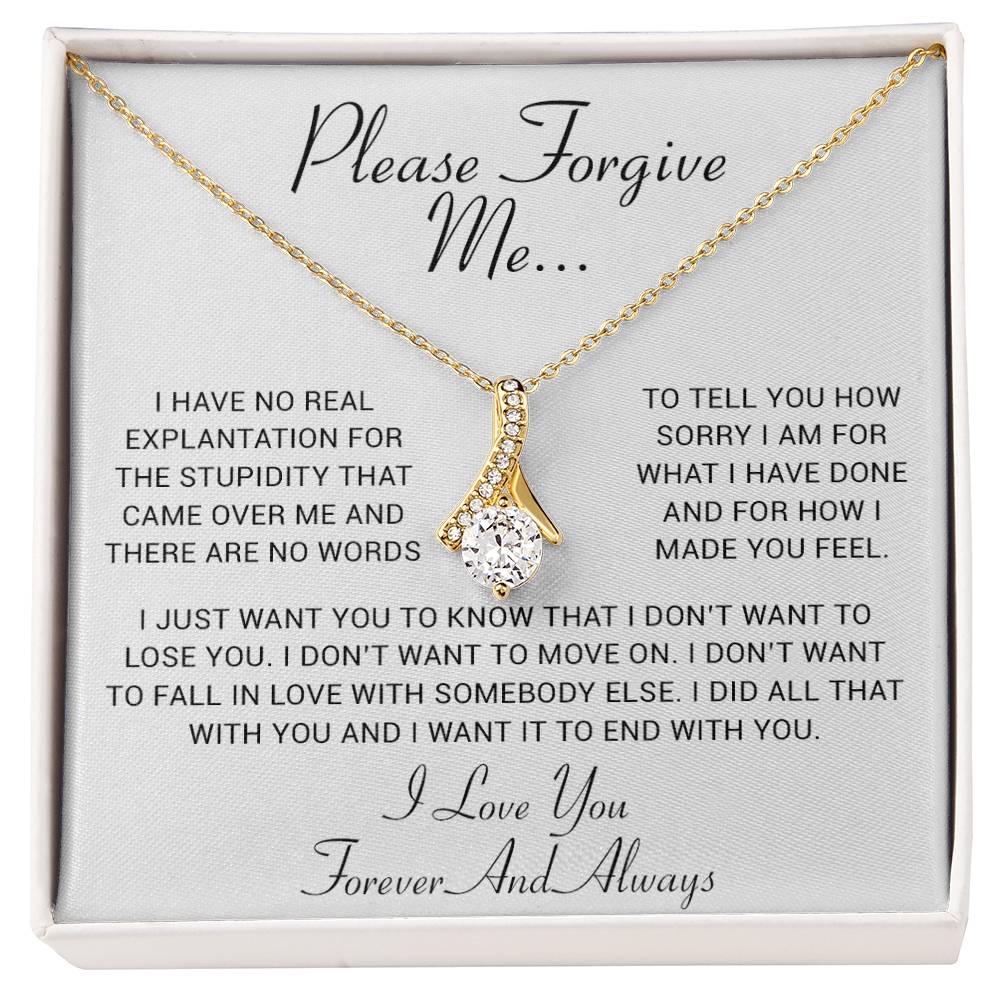 I'm Sorry Gift, Apology Gift, Sorry Poem, Forgiveness, Thinking of You Necklace