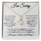 I'm Sorry Necklace, Apology Gift For Wife, Girlfriend, Forgiveness Jewelry