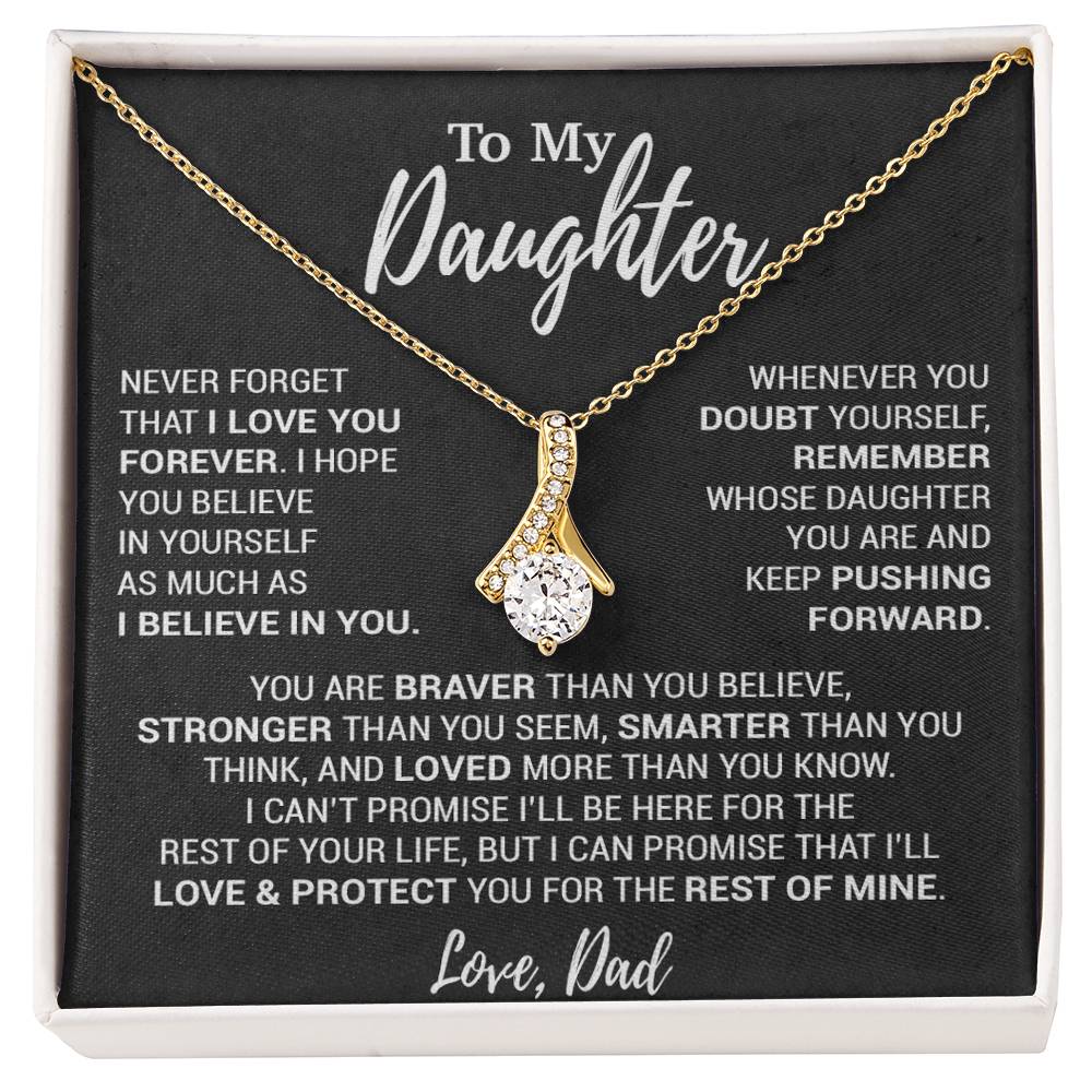 To My Daughter Necklace, Daughter Father Necklace, Daughter Gift From Dad 12_10