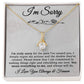 I'm Sorry Necklace Gifts, Apology Gifts For Her, Forgiveness Gift, Wife Gift