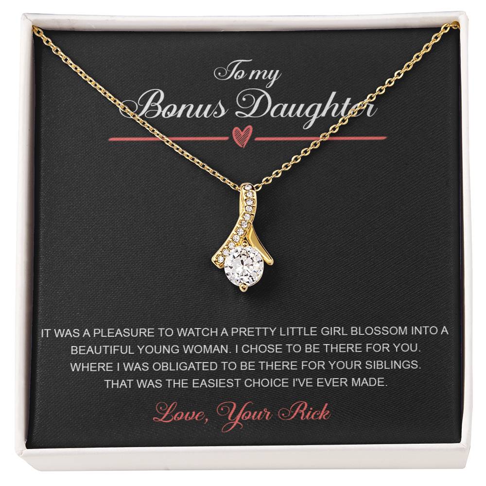 to my bonus daughter necklace