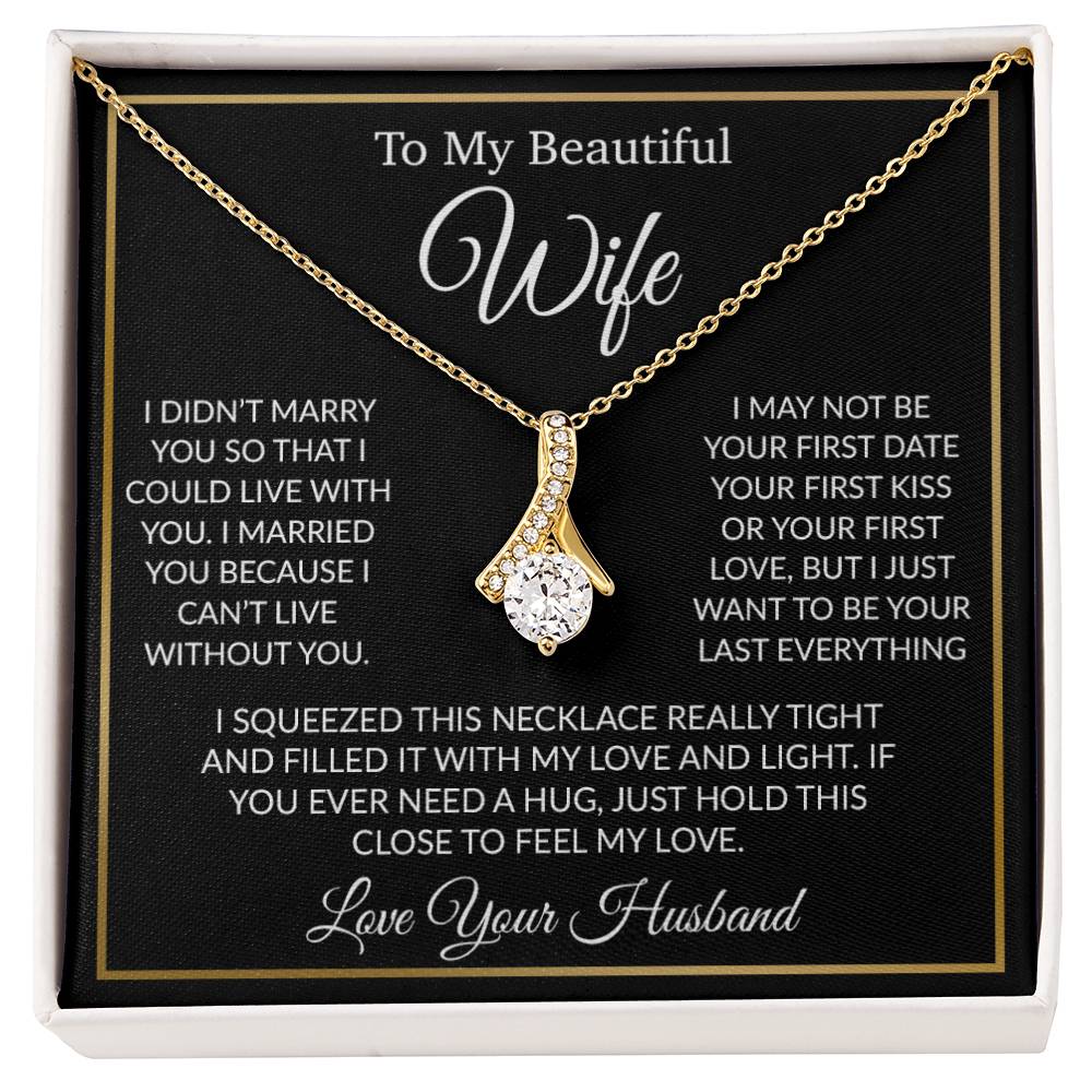 To My Wife Necklace, Gift For Her, Gift For Wife, Wife Jewelry, Christmas Gift