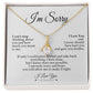 I'm Sorry Necklace, Apology Gift For Her, Forgiveness Gift, I'm Sorry Gift