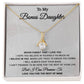 To My Bonus Daughter Necklace, Step Daughter Gift From Stepdad, Stepmom