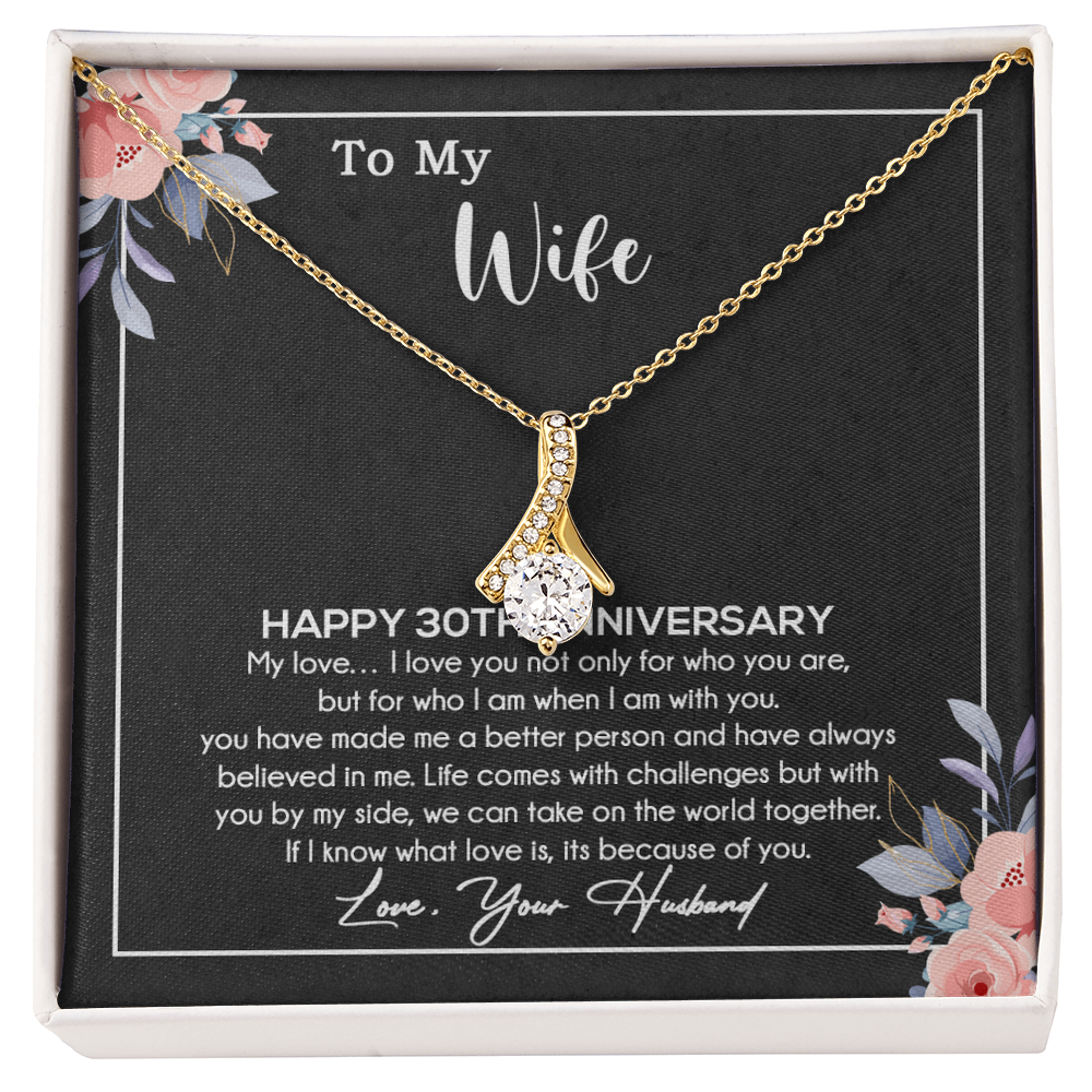 30th Anniversary Gift For Wife Necklace, 30 Year Anniversary, 30th Wedding Gift