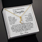 To My Beautiful Daughter Necklace, Daughter Gift from Mom, Birthday, Graduation
