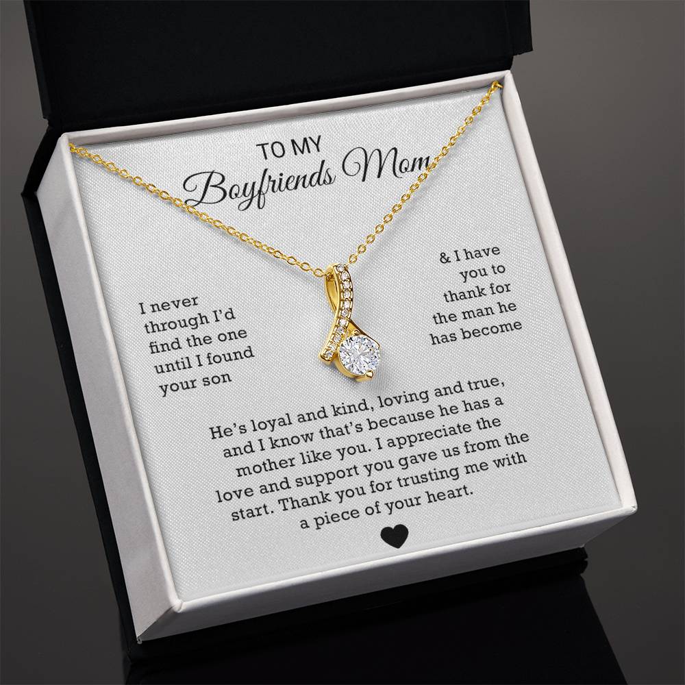 To My Boyfriends Mom Necklace, Gift for Boyfriends Mom, Boyfriends Mom Gift