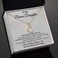 To My Bonus Daughter Necklace, Step Daughter Gift From Stepdad, Stepmom