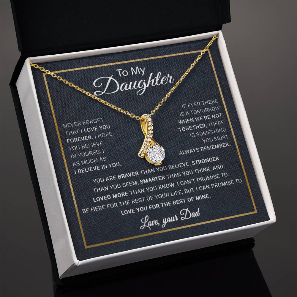 To My Daughter Necklace, Gift For Daughter From Dad, Daughter Father Necklace 13_10
