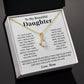 To My Beautiful Daughter Necklace, Gift for Daughter From Mom, Birthday Gift