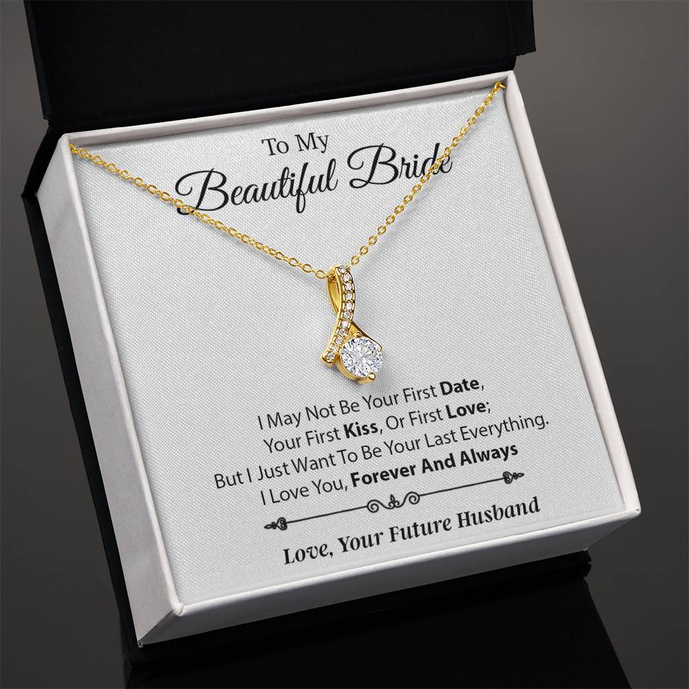 To My Beautiful Bride Necklace,Bride Wedding Necklace, Gift For Bride, Wedding