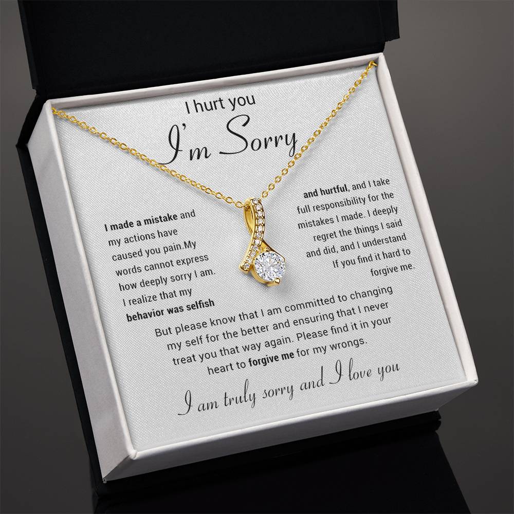 Apology Gift for Her Necklace, Apology Necklace gift, Forgiveness Gift For Wife