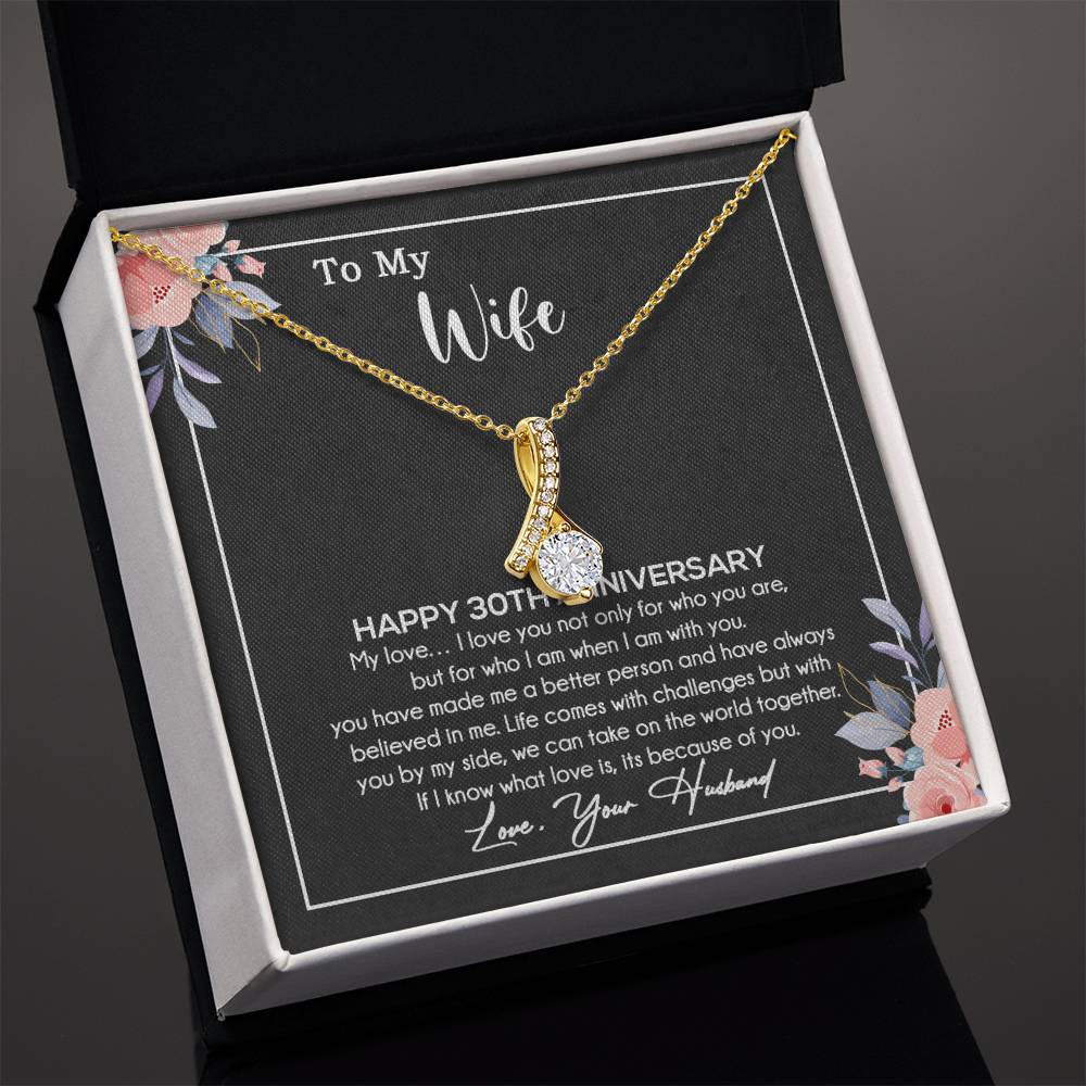 30th Anniversary Gift For Wife Necklace, 30 Year Anniversary, 30th Wedding Gift