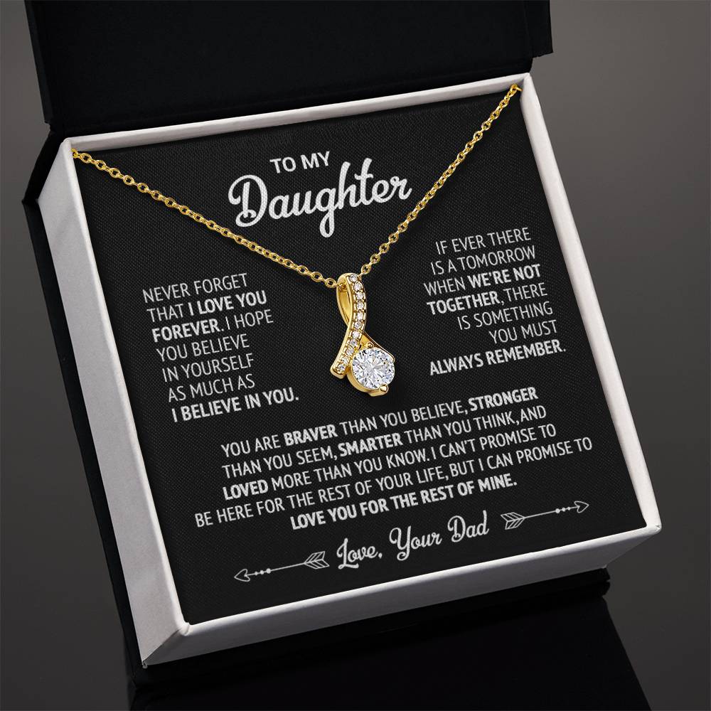 To My Daughter Necklace, Daughter Father Necklace, Daughter Gift From Dad 22_9