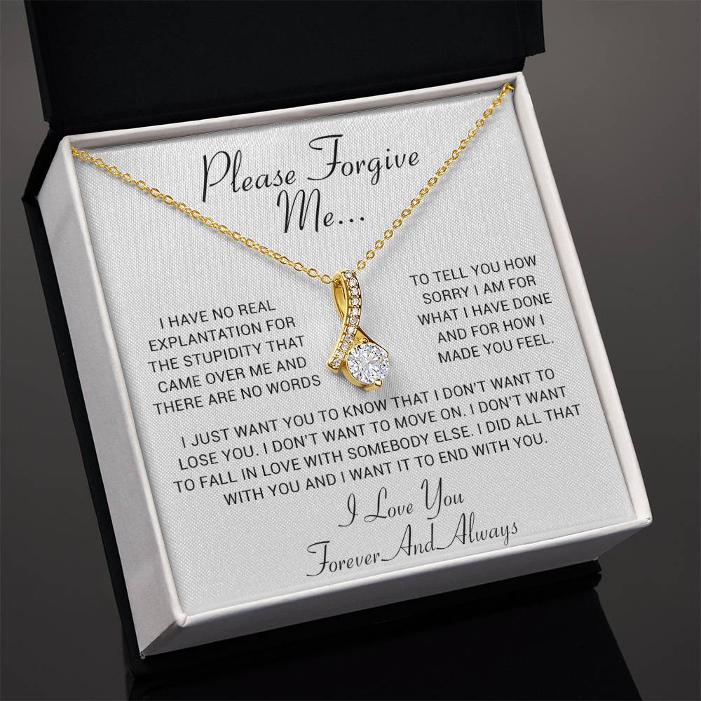 I'm Sorry Gift, Apology Gift, Sorry Poem, Forgiveness, Thinking of You Necklace