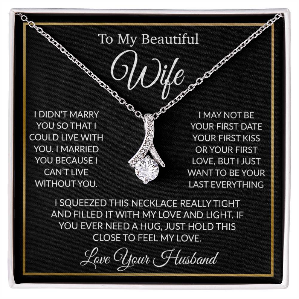 To My Wife Necklace, Gift For Her, Gift For Wife, Wife Jewelry, Christmas Gift