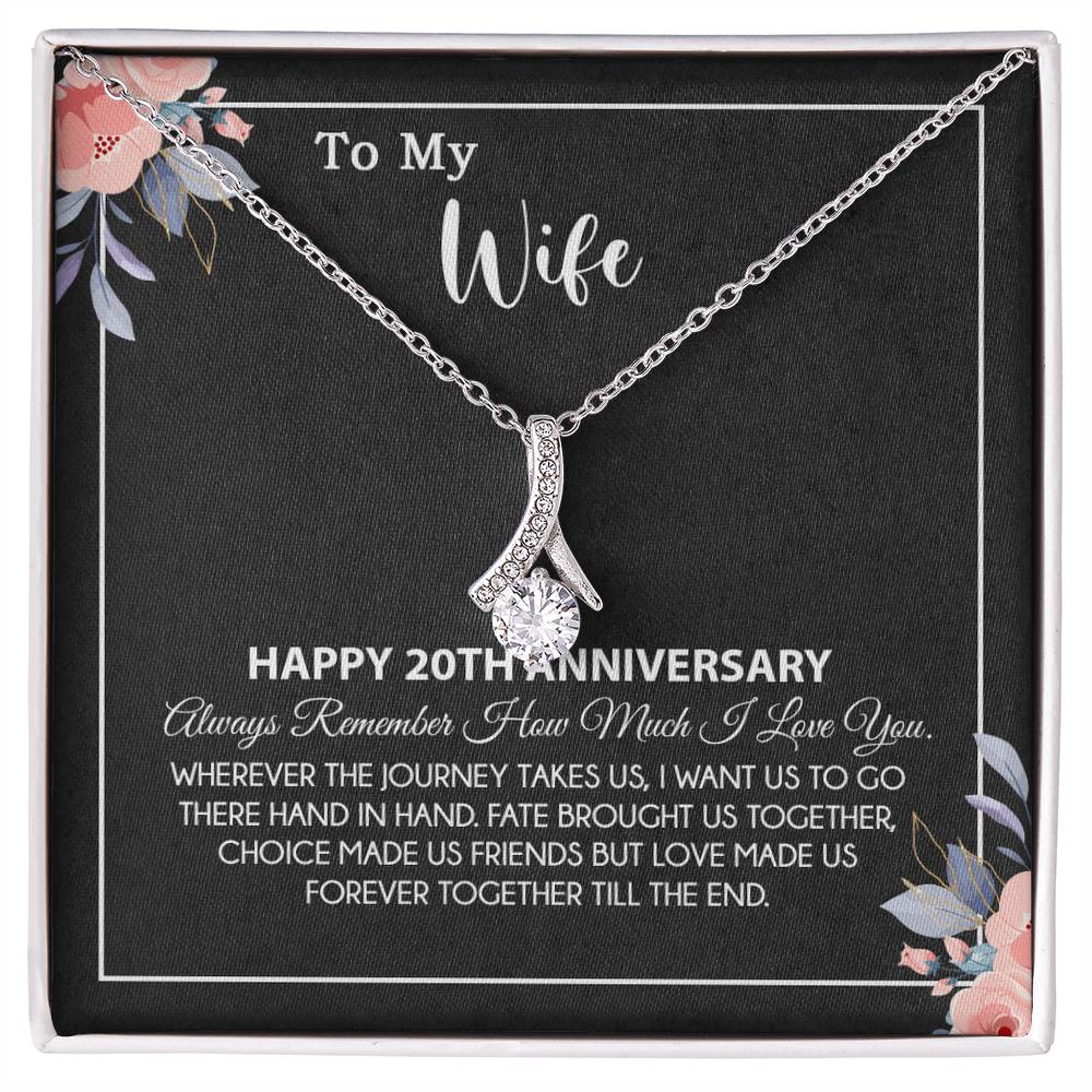 20th Anniversary Gift For Wife Necklace, 20 Year Anniversary, 20th Wedding Gift
