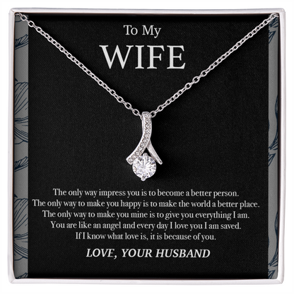 To My Wife Necklace, Gift For Wife, Wife Birthday Gift, Gifts For Her