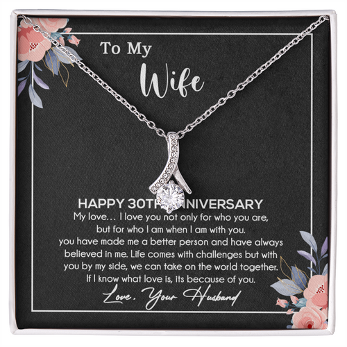 30th Anniversary Gift For Wife Necklace, 30 Year Anniversary, 30th Wedding Gift