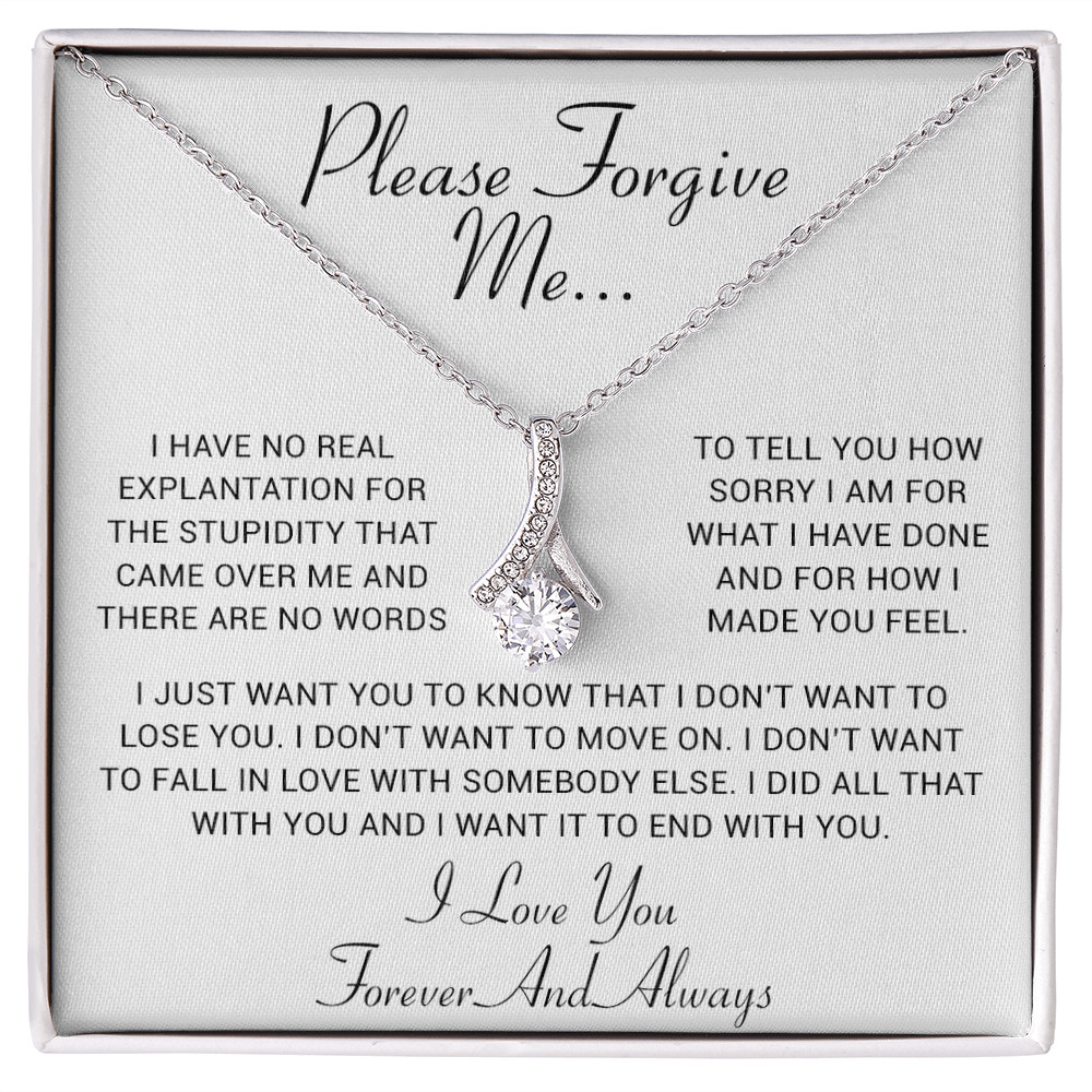 I'm Sorry Gift, Apology Gift, Sorry Poem, Forgiveness, Thinking of You Necklace
