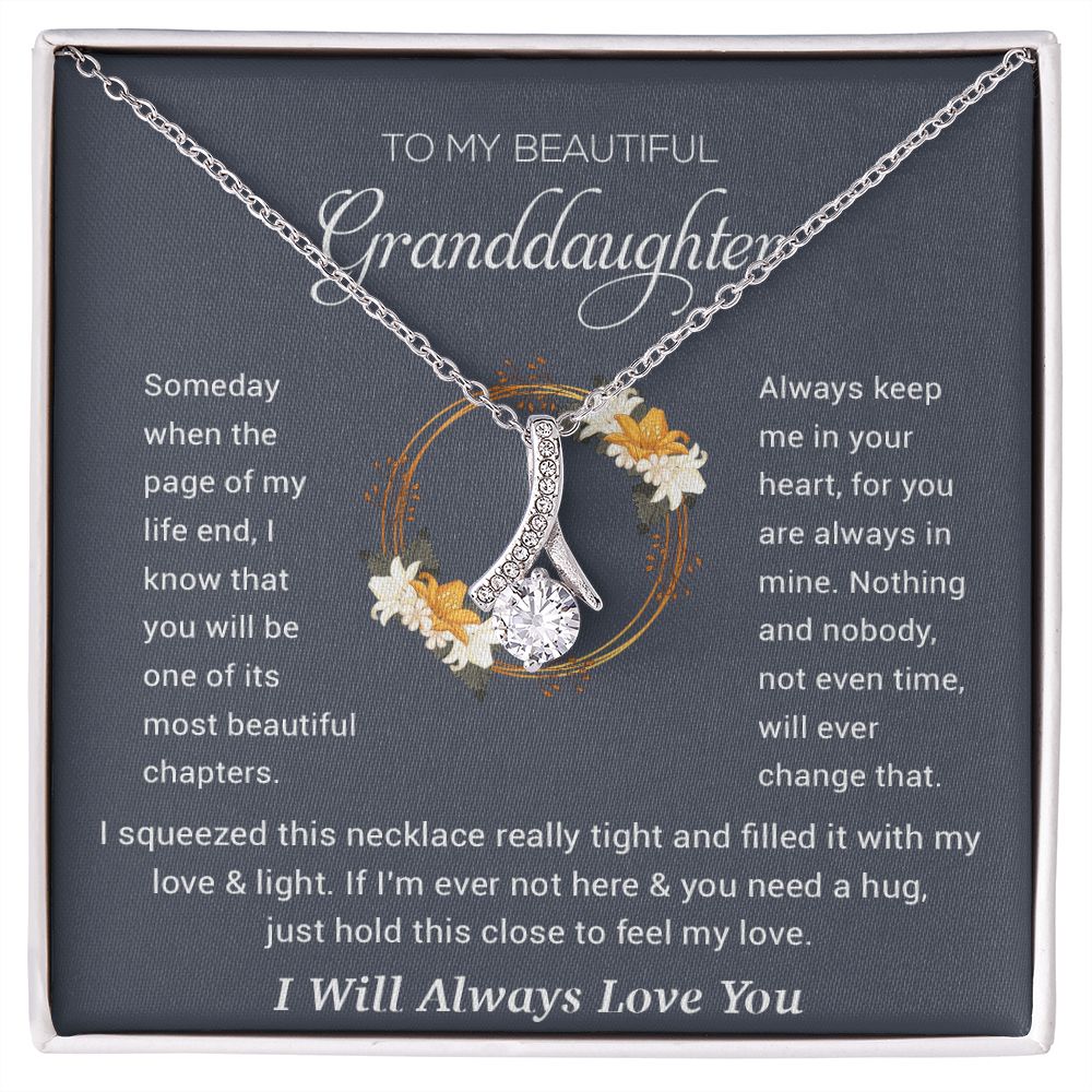 To My Granddaughter Necklace, Birthday Gift For Granddaughter, Birthday Gifts