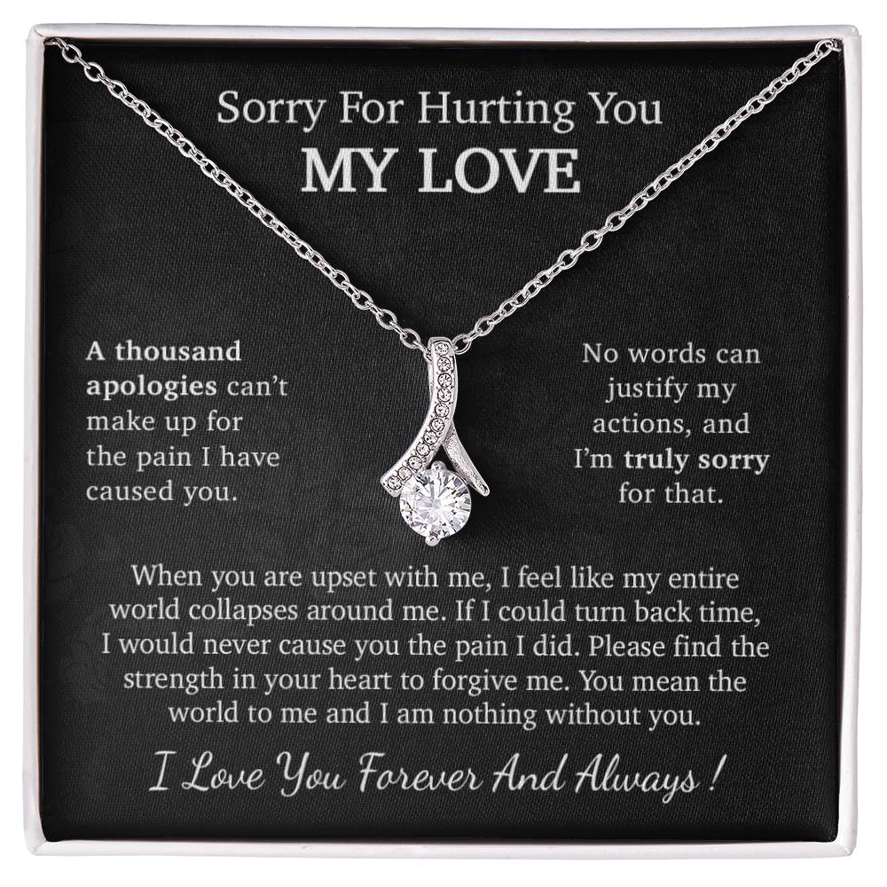 I'm Sorry Necklace Gift, Apology Gift For Her, Forgiveness Gift