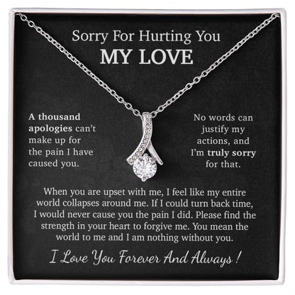 I'm Sorry Necklace Gift, Apology Gift For Her, Forgiveness Gift