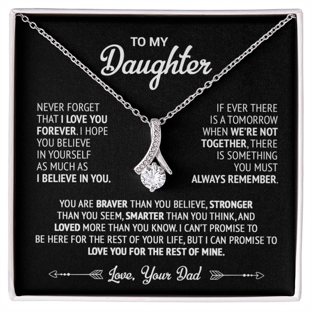 To My Daughter Necklace, Daughter Father Necklace, Daughter Gift From Dad 22_9